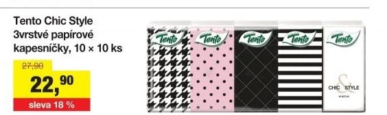 Papírové kapesníčky 3vrstvé Tento