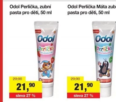 Pasta na zuby dětská Perlička Odol