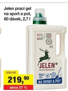 Prací gel na sportovní prádlo Jelen