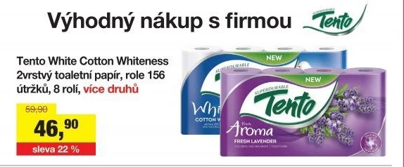 Toaletní papír 2vrstvý Tento