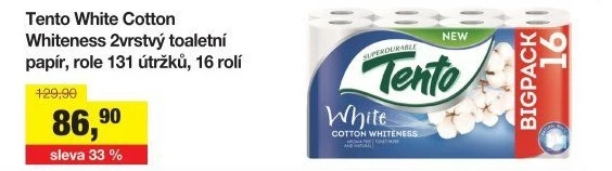Toaletní papír 2vrstvý Tento