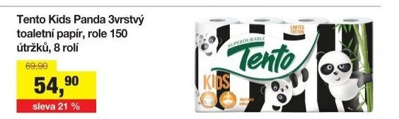 Toaletní papír 3vrstvý Kids Tento