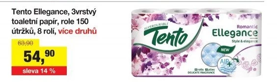 Toaletní papír 3vrstvý Tento