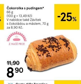 Čokorolka s pudingem
