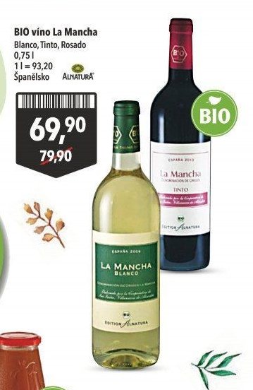 BIO víno La Mancha