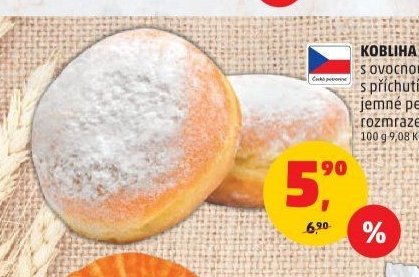 Kobliha s ovocnou náplní