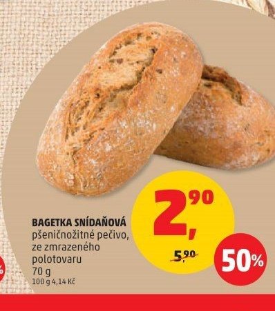 Bagetka snídaňová