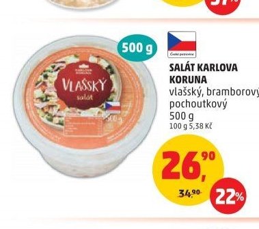 SALÁT KARLOVA KORUNA