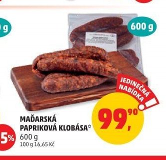 MAĎARSKÁ PAPRIKOVÁ KLOBÁSA