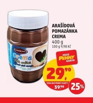 Arašídová pomazánka Crema