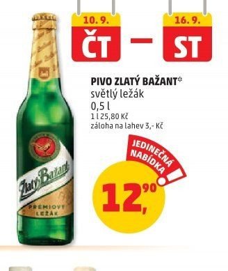 PIVO ZLATÝ BAŽANT