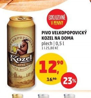 PIVO VELKOPOPOVICKÝ KOZEL NA DOMA