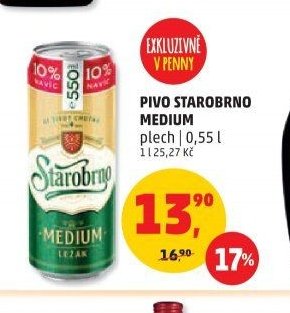 PIVO STAROBRNO MEDIUM