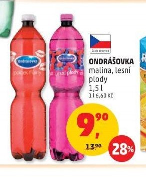 Ondrášovka malina, lesní plody 1,5 l