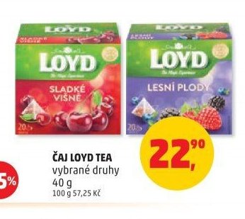 Čaj Loyd Tea vybrané druhy 40 g