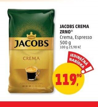 Jacobs Crema zrno Crema, Espresso 500 g