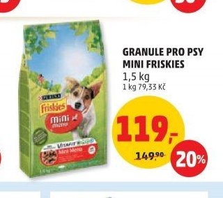 Granule pro psy Mini Friskies