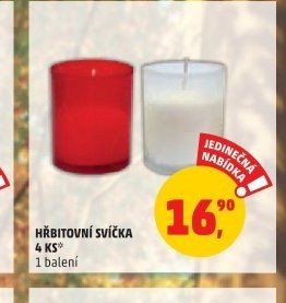 Hřbitovní svíčka 4 ks