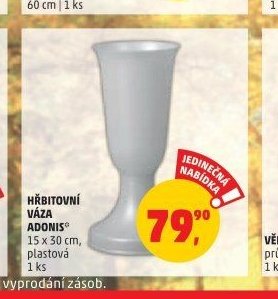 Hřbitovní váza Adonis