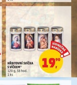 HŘBITOVNÍ SVÍČKA S VÍČKEM 120 g, 38 hod.
