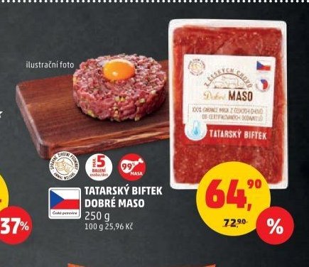 TATARSKÝ BIFTEK DOBRÉ MASO 250 g
