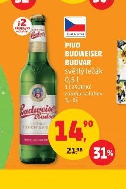 Pivo Budweiser Budvar