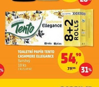 Toaletní papír Tento Cashmere Ellegance