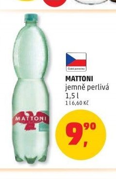 MATTONI jemně perlivá