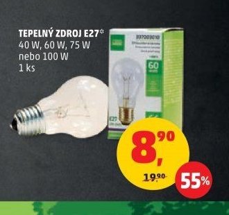 Tepelný zdroj E27