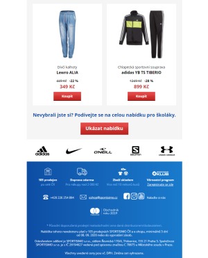 akční leták Sportisimo 8.9.2020-13.9.2020