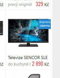 Televize SENCOR SLE do kuchyně