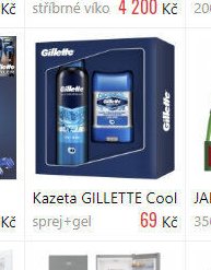 Kazeta GILLETTE Cool sprej+gel