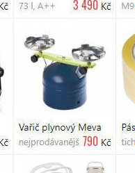 Vařič plynový Meva nejprodávanéjší