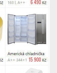 Americká chladnička A++ 344+1