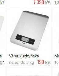 Váha kuchyňská nerez, do 5 kg