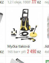 Myčka tlaková 165 bar+ pří: