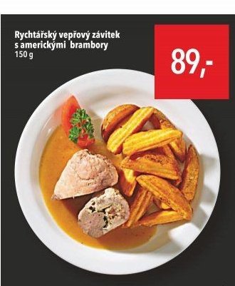 Rychtářský vepřový závitek s americkými brambory 150 g