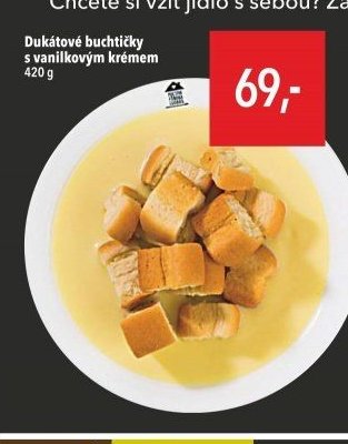 Dukátové buchtičky s vanilkovým krémem 420 g