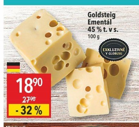 Goldsteig Ementál 45 % t. v s.