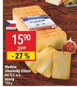 Madeta Jihočeský Eidam 44 % t. v s. uzený