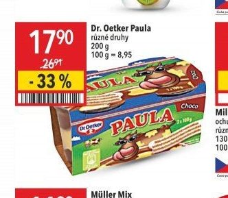 Dr. Oetker Paula různé druhy