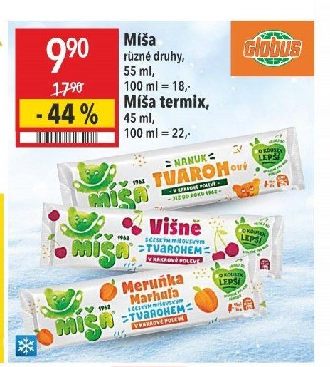 Míša různé druhy 55 ml / 45 ml