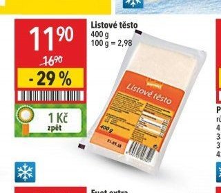 Listové těsto 400 g