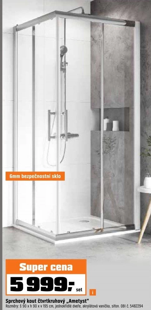 Sprchový kout Ametyst