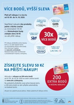 akční leták dm drogerie 10.9.2020-14.10.2020