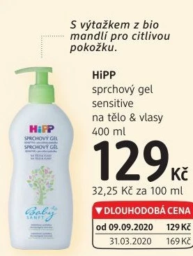 Sprchový gel dětský Baby Hipp