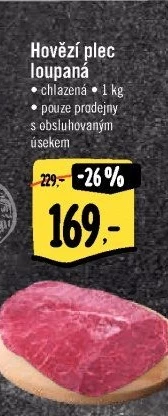 Hovězí loupaná plec