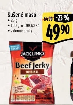Maso sušené Beef Jerky Jack Link'
