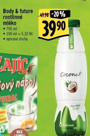 Mléko rostlinné Body&amp