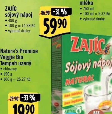 Nápoj instantní sójový Zajíc
